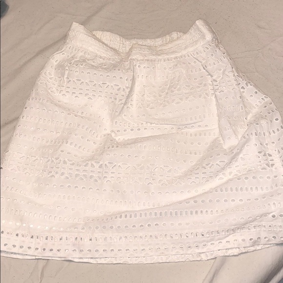 dress LOFT white pouf size: S - Picture 1 of 4